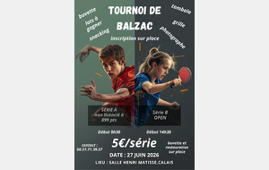 Tournoi BALZAC